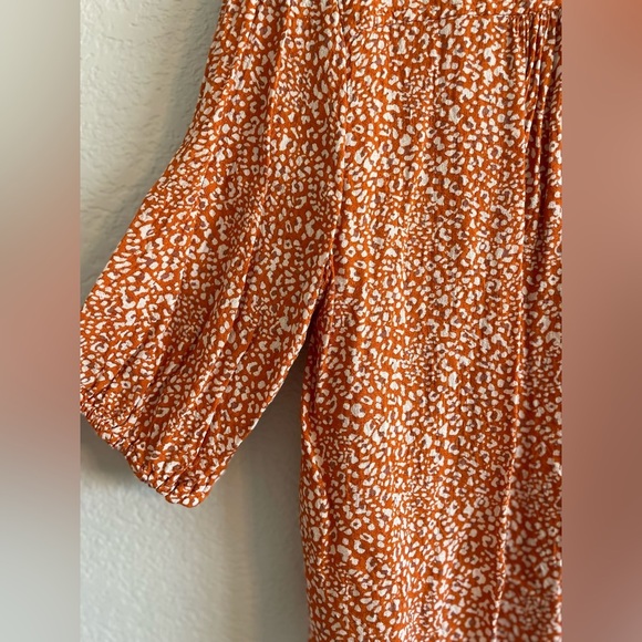 Free People Celia orange print blouse - Picture 8 of 8